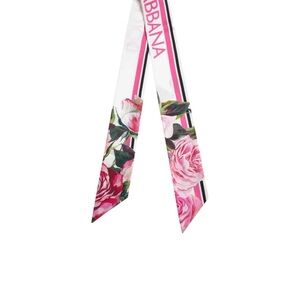Dolce & Gabbana White and Pink Floral Wrap